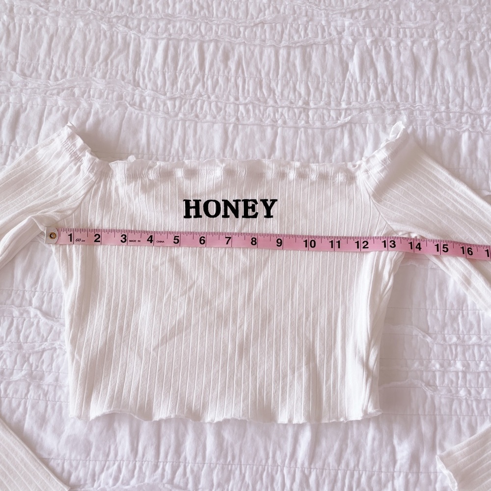 White Crop Top Size Small - Picture 1 of 6
